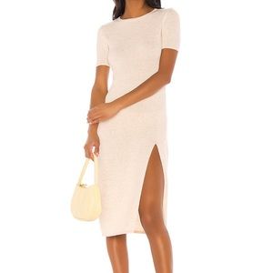 SONG OF STYLE midi dress with high slit